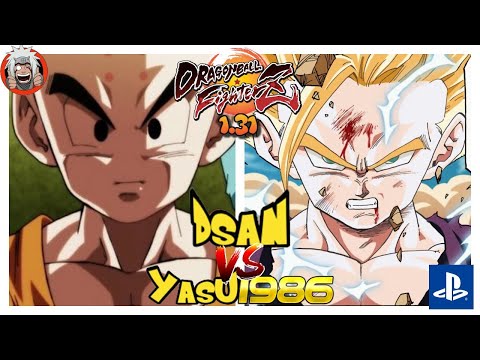 DBFZ Dsan vs yasu1986 (GogetaSS4, Krillin, Gotenks) vs (A21LC, A16, TGohan) Ver 1.31