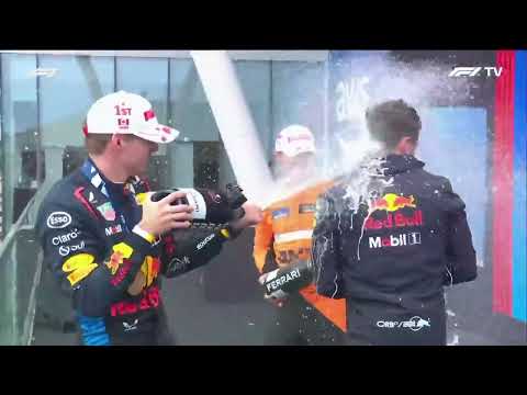 F1 2024 CANADA (RACE) - Lando Norris MEGA champagne podium celebration