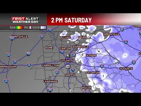 FIRST ALERT WEATHER+: Winter Storm Warning now includes Atlanta