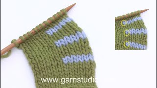Short rows - with wrap RS