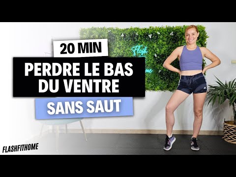 HIIT pour PERDRE LE GRAS DU BAS DU VENTRE en 20 MIN 🔥 SANS SAUT ✅ Marine BIREN - FlashFitHome