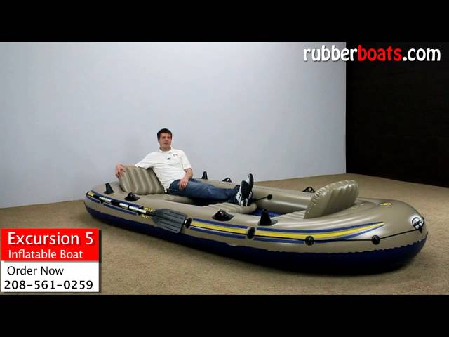 Intex Excursion 5 Inflatable Boat Video Review by Rubber Boats