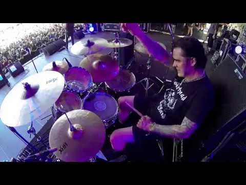 THE LURKING FEAR@With Death Engraved in Their Bones-Live in Brutal Assault 2017 (Drum Cam)