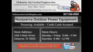 preview picture of video 'Husqvarna Equipment, Parts, Repair Service Johnson County, TX | Cleburne, TX  76033'