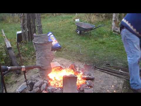Bloomery Iron Smelt - Extraction