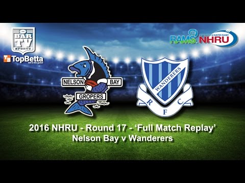 2016 NHRU Round 17 Full Match Replay - Nelson Bay Gropers v Wanderers