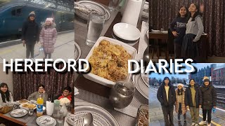 Hereford diaries: a long day of travelling, seeing family after ages, and lots of yummy food