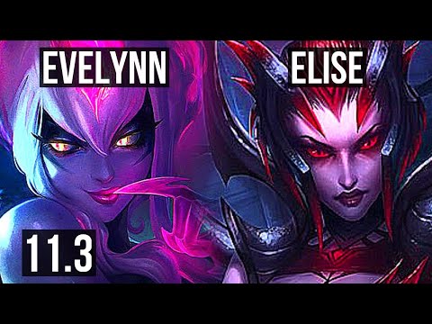 EVELYNN vs ELISE (JUNGLE) | Rank 4 Eve, 9/1/8, 65% winrate, Legendary | NA Challenger | v11.3