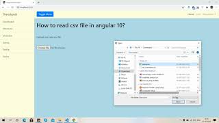 Angular 10 Read CSV File