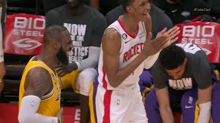 Jabari Smith Jr tells LeBron James he played with his Dad You feel old, don't you 😂