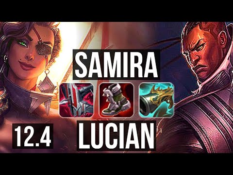SAMIRA & Leona vs LUCIAN & Yuumi (ADC) | Quadra, Rank 15 Samira | KR Challenger | 12.4