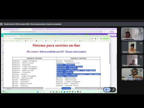 Sorteio para definição das vagas reservadas para provimento do cargo Professor EBTT do IFNMG