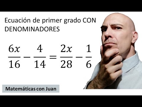 ▷ Cómo resolver ecuaciones de primer grado con fracciones o denominadores paso a paso