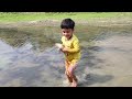 Amazing Unique Hand Fishing Technique Form River Village Girl Hunting Big Fish By Hand In River Fish