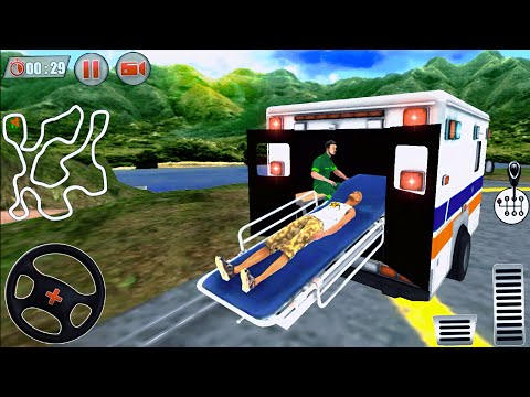 Offroad Van Emergency Helicopter Drive | Ambulance Rescue Driving Simulator | Android Gameplay