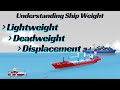 Ship's Weight: Lightweight, Deadweight, and Displacement l Ship Stability Basics