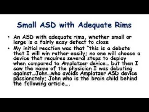 Small ASD with Adequate Rims