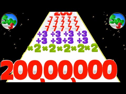 Satisfying mobile game/ Number Master: Run and Merge - number run 3d game video 12345678910 part 11