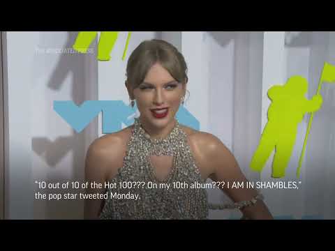 Perfect 10 Taylor Swift sets Billboard Hot 100 first