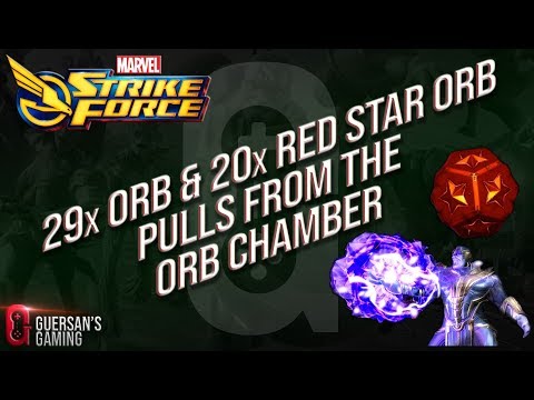 Marvel Strike Force - 29x Orb & 20x Red Star Orb Pulls from the Orb Chamber 🔮