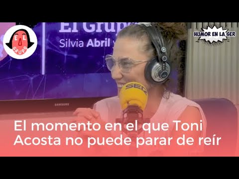 El ataque de risa de Toni Acosta nada más empezar el programa