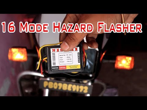 16 patterns hazard flasher for motorcycle