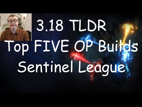 TLDR Top Five BEST Builds | Path of Exile Sentinel League