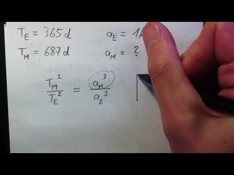 3. Keplersches Gesetz - Beispielrechnung