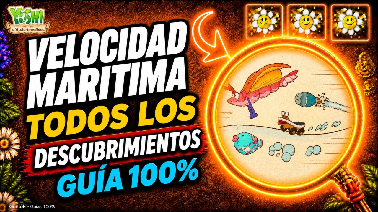 Velocidad marítima Todos los Coleccionables 100% | Yoshi and the Mysterious Book Velocidad marítima Todos los Coleccionables 100% | Yoshi and the Mysterious Book
