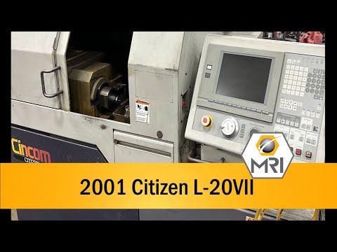 2001 CITIZEN L20VII CNC Swiss Lathe | Machinery Resources International (1)
