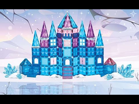 Frozen Princess Castle Magnetic Tiles Building Blocks