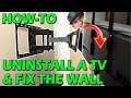 Uninstall Your TV And Fix The Wall Like A Pro