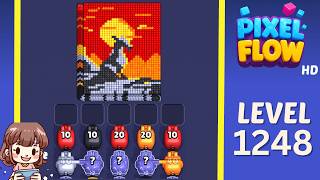 Pixel Flow Level 1248 Solution Walkthrough