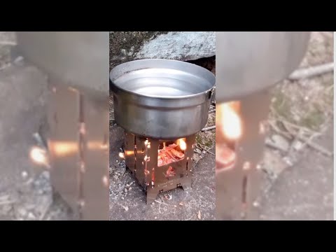 Bushbox LF - Kochen nur mit Holz! 🪵#shorts #outdoorcooking
