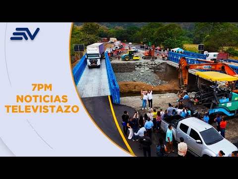 Se habilitó el segundo puente sobre el río Churute en Naranjal, Guayas | Televistazo | Ecuavisa