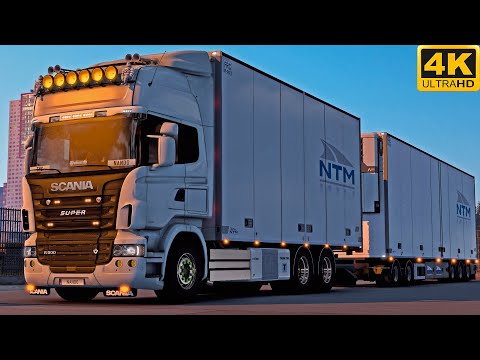 [TS-PC] ETS2 4K | PROMODS | SCANIA R500 V8 | ROTTERDAM 🇳🇱 - BREMERHAVEN 🇩🇪 | NIGHT DRIVE