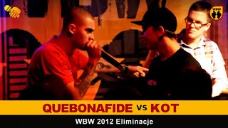 Quebonafide 🆚 Kot 🎤 WBW 2012 el.2 (freestyle rap battle)