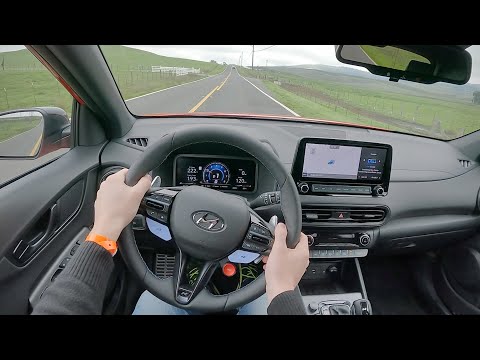 2022 Hyundai Kona N - POV First Drive and Track Drive (Binaural Audio)