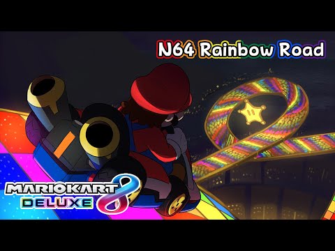 Video thumbnail for 🌈🏁🏳️‍🌈N64 Rainbow Road WITH LYRICS