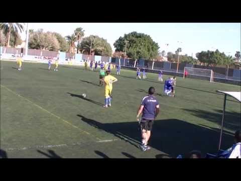 Gol de Baena jugador de la UD Las Palmas C Partido UD San Fernando UD Las Palmas C 2 5 2015