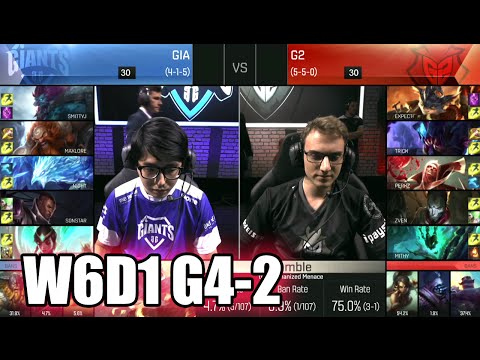 G2 eSports vs GIANTS | Game 2 S6 EU LCS Summer 2016 Week 6 Day 1 | G2 vs GIA G2 W6D1 1080p