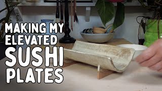 How I Hand Build Textured Sushi Platters