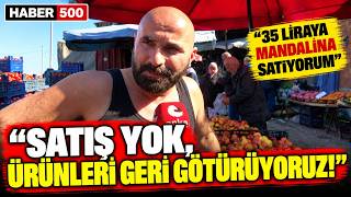 Sinoplu pazarcı isyan etti: “Getirdiğimiz ürünleri geri götürüyoruz, satış yok!”