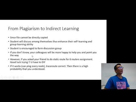 How to give networking lab test