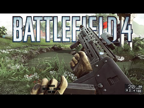 BF4 Bulldog Assault Rifle Gameplay - Battlefield 4 Dragon's Teeth DLC Lumphini Garden