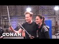 Behind The Scenes Of Conan's Workout With Wonder Woman Gal Gadot | CONAN on TBS
