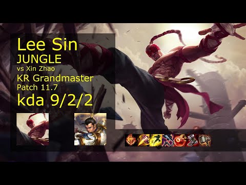 Lee Sin vs Xin Zhao Jungle - KR Grandmaster 9/2/2 Patch 11.7 Gameplay // [롤] 리 신 vs 신 짜오 정글