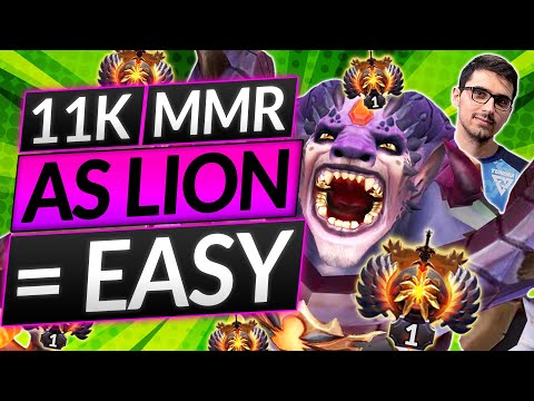The ONLY WAY to SOLO CARRY as SUPPORT - 11K MMR LION FINGERS Everyone - Dota 2 Guide