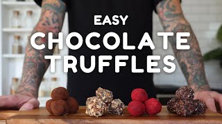 How To Make Delicious Chocolate Truffles at Home | 4 Flavors