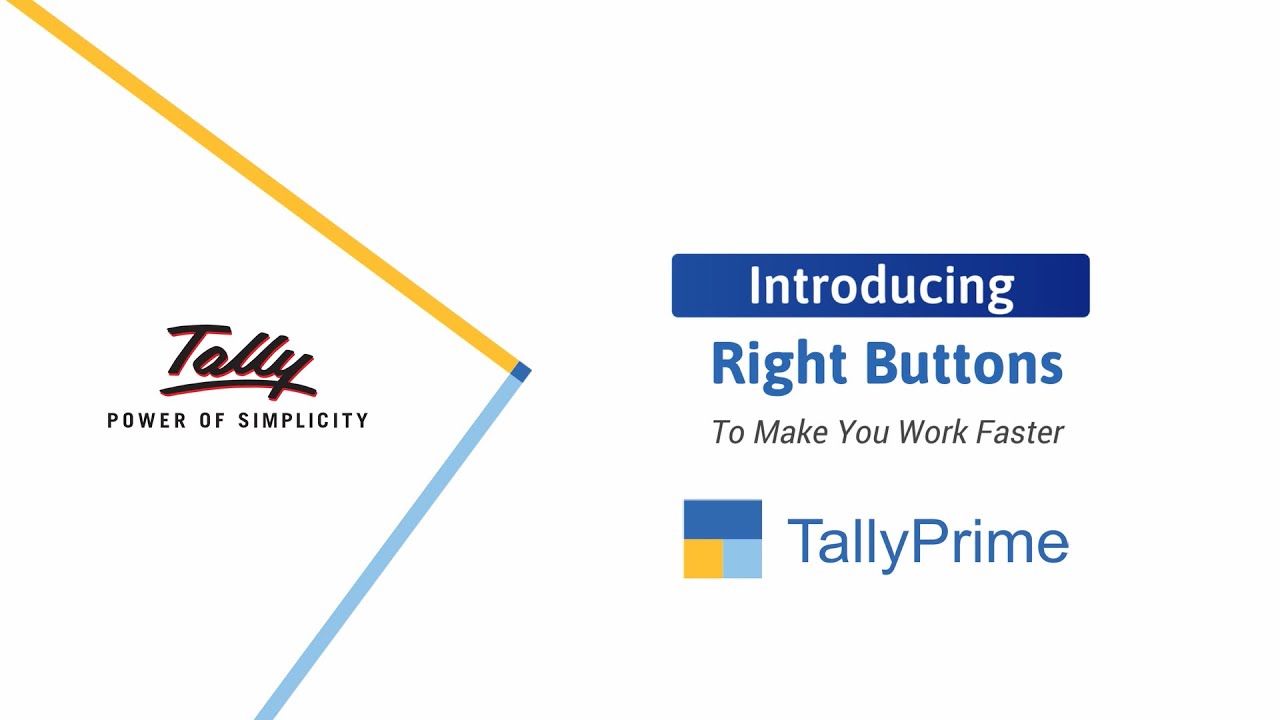 How to Use the Right Buttons in TallyPrime to Work Faster | TallyHelp